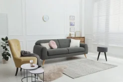 Huonekalut^Mirrors and More sarjapöytä Doreen Ø43 cm + Ø35 cm musta/val