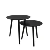 Huonekalut^Mirrors and More sarjapöytä Vilana Ø50 cm + Ø45 cm musta