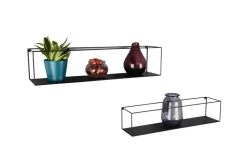 Hyllyt Ja Telineet|Huonekalut^Mirrors and More seinähylly Tinka 2-pack musta