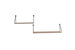 Hyllyt Ja Telineet|Huonekalut^Mirrors and More seinähylly Dana musta/puu 2-pack