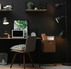 Hyllyt Ja Telineet|Huonekalut^Mirrors and More seinähylly Dana musta/puu 2-pack