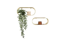 Hyllyt Ja Telineet|Huonekalut^Mirrors and More seinähyllysetti Joyce 2-pack kulta