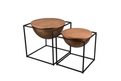 Huonekalut^Mirrors and More sivupöytä Celli 53 x 55 cm musta