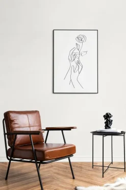 Huonekalut^Mirrors and More sivupöytä Carolina 43 x 51 cm musta