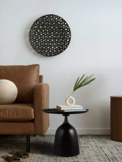 Huonekalut^Mirrors and More sivupöytä Mona Ø48 x 60 cm musta