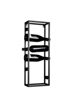 Ruoansäilytys Ja Järjestys^Mirrors and More viinipulloteline Annabell 25 x 70 cm musta