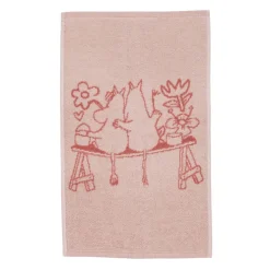 Kylpyhuone- Ja Saunatekstiilit|Kylpyhuone- Ja Saunatekstiilit^Moomin Arabia käsipyyhe 30x50 cm Rakkaus