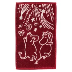 Kylpyhuone- Ja Saunatekstiilit|Kylpyhuone- Ja Saunatekstiilit^Moomin Arabia käsipyyhe 30x50 cm Juhlan Aika GOTS