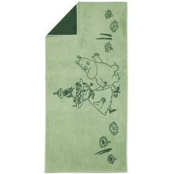 Kylpyhuone- Ja Saunatekstiilit|Kylpyhuone- Ja Saunatekstiilit^Moomin Arabia kylpypyyhe 70x140 cm Sydänystävät GOTS