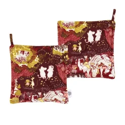 Keittiötekstiilit^Moomin Arabia patalappu 22x22 cm Juhlan Aika 2 kpl