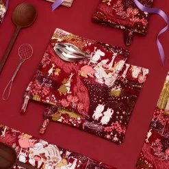 Keittiötekstiilit^Moomin Arabia patalappu 22x22 cm Juhlan Aika 2 kpl