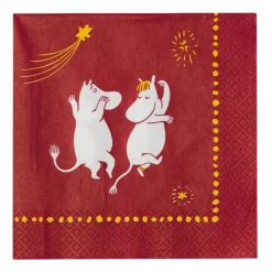 Kertakäyttö^Moomin Arabia servetti 33 cm Juhlan Aika
