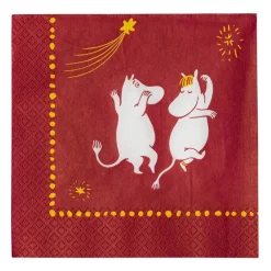Kertakäyttö^Moomin Arabia servetti 33 cm Juhlan Aika