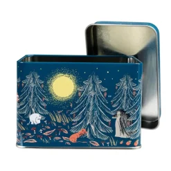 Ruoansäilytys Ja Järjestys^Moomin teepurkki Ikimetsä sininen