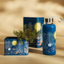 Ruoansäilytys Ja Järjestys^Moomin teepurkki Ikimetsä sininen