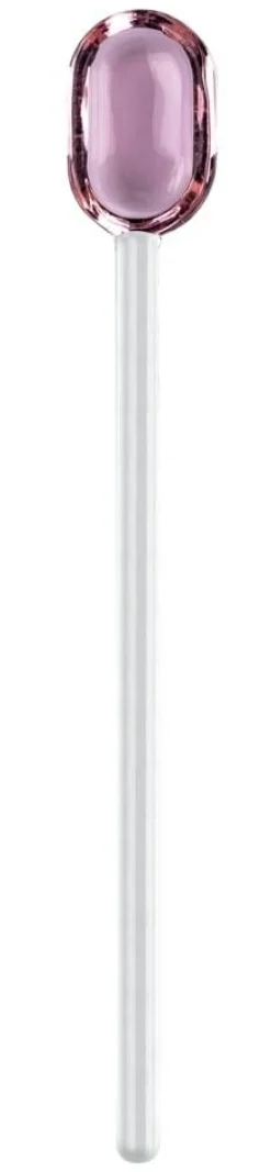 Aterimet^Muurla lasilusikka vaaleanpunainen/kirkas