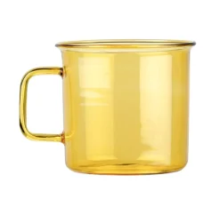 Astiat^Muurla lasimuki keltainen 3,5 dl