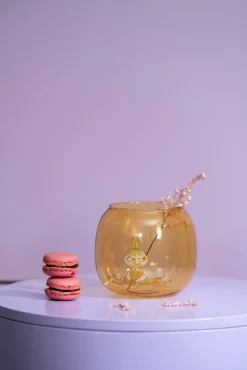 Lyhdyt Ja Kynttilänjalat^Muurla Muumi kynttilälyhty Pikku Myy keltainen 9,5 cm