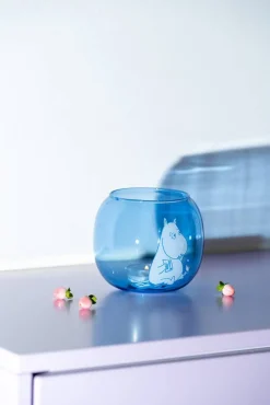 Lyhdyt Ja Kynttilänjalat^Muurla Muumi kynttilälyhty Muumipeikko sininen 9,5 cm