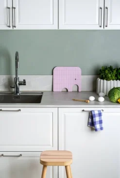 Lastenhuone|Veitset Ja Leikkuulaudat^Muurla norsu Chop&Serve -lauta M vaaleanpunainen