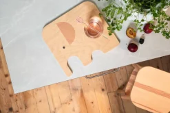 Lastenhuone|Veitset Ja Leikkuulaudat^Muurla norsu Chop&Serve -lauta M vaaleanpunainen