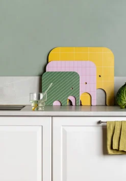 Lastenhuone|Veitset Ja Leikkuulaudat^Muurla norsu Chop&Serve -lauta L keltainen