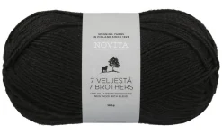 Kankaat Ja Käsityötarvikkeet^Novita 7 Veljestä lanka 100 g 099 noki
