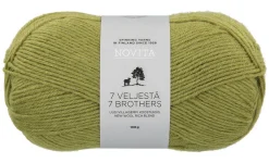 Kankaat Ja Käsityötarvikkeet^Novita 7 Veljestä lanka 100 g 330 artisokka