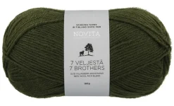 Kankaat Ja Käsityötarvikkeet^Novita 7 Veljestä lanka 100 g 391 kuusikko