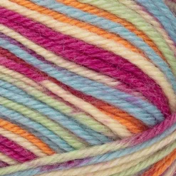 Kankaat Ja Käsityötarvikkeet^Novita 7 Veljestä lanka Polkka 100 g konfetti 8041