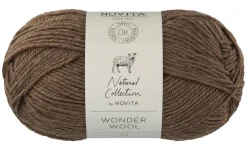 Kankaat Ja Käsityötarvikkeet^Novita lanka Wonder Wool 50 g 068 metsäsieni