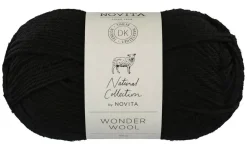 Kankaat Ja Käsityötarvikkeet^Novita lanka Wonder Wool 50 g 099 noki
