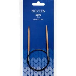 Kankaat Ja Käsityötarvikkeet^Novita pyöröpuikot 40 cm koivu 3.5