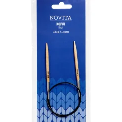 Kankaat Ja Käsityötarvikkeet^Novita pyöröpuikot 40 cm koivu 4.0