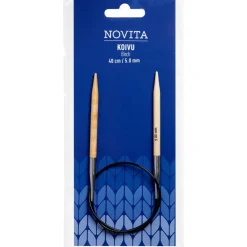 Kankaat Ja Käsityötarvikkeet^Novita pyöröpuikot 40 cm koivu 5.0