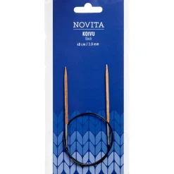 Kankaat Ja Käsityötarvikkeet^Novita pyöröpuikot 40 cm koivu 3.0