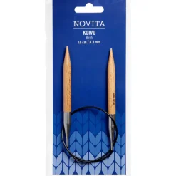 Kankaat Ja Käsityötarvikkeet^Novita pyöröpuikot 40 cm koivu 8.0