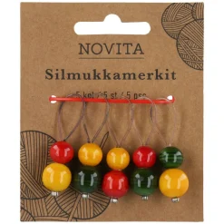 Kankaat Ja Käsityötarvikkeet^Novita silmukkamerkit puuta