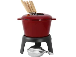 Paistoastiat^Opa fondue-setti Arki kuudelle valurauta