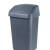 Paperikorit Ja Roska-Astiat^Orthex Heiluriroskis 10 L tummanharmaa