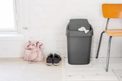 Paperikorit Ja Roska-Astiat^Orthex heiluriroskis tummanharmaa 25 L