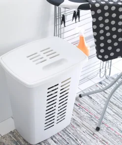 Vaatehuolto^Orthex Likapyykkikori 60 L valkoinen