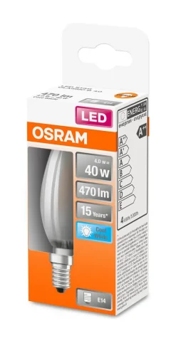 Lamput Ja Valaisintarvikkeet^Osram LED kynttilälamppu 470lm 4000K E14
