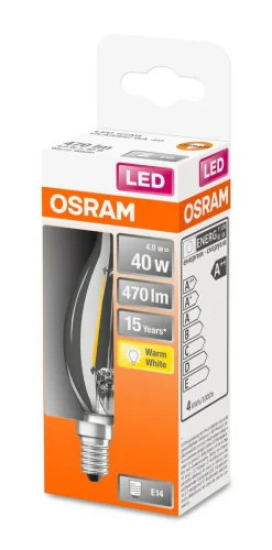Lamput Ja Valaisintarvikkeet^Osram LED Liekki kynttilälamppu 470lm 2700K E14