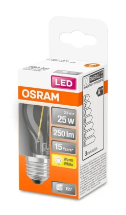 Lamput Ja Valaisintarvikkeet^Osram LED pienkupulamppu 250lm 2700K E27