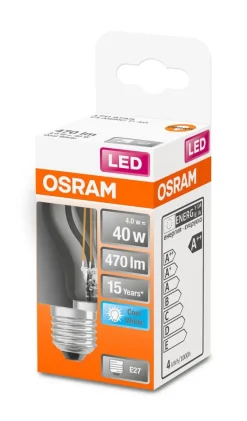 Lamput Ja Valaisintarvikkeet^Osram LED pienkupulamppu 470lm 4000K E27