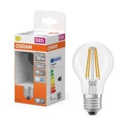 Lamput Ja Valaisintarvikkeet^Osram LED Star Classic A 60 Filament 5.9W 840 Clear E27