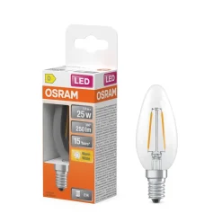 Lamput Ja Valaisintarvikkeet^Osram LED Star Classic B 25 Filament 1.8W 827 Clear E14