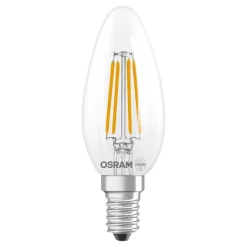 Lamput Ja Valaisintarvikkeet^Osram LED Star Classic B 40 Filament 3.4W 840 Clear E14