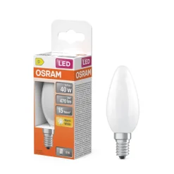 Lamput Ja Valaisintarvikkeet^Osram LED Star Classic B 40 Filament 3.4W 827 Frosted E14